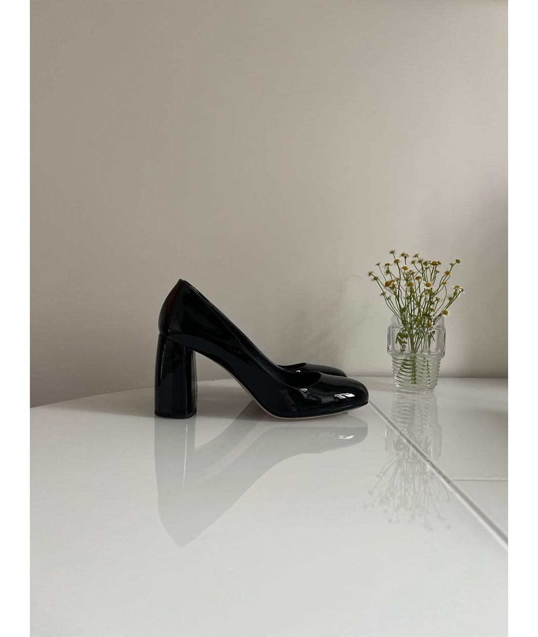 MIU MIU Черные туфли из лакированной кожи, фото 5