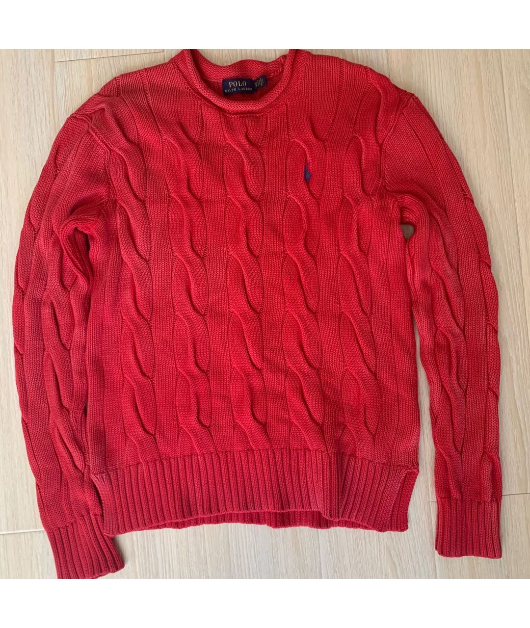 POLO RALPH LAUREN Красный хлопковый джемпер / свитер, фото 6