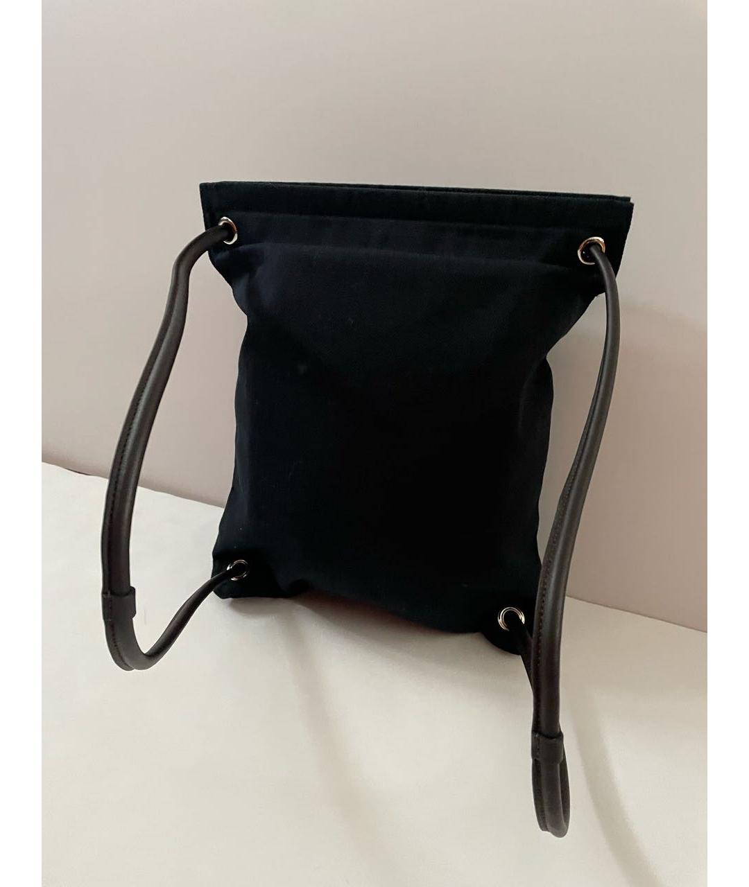 HERMES PRE-OWNED Черный хлопковый рюкзак, фото 5