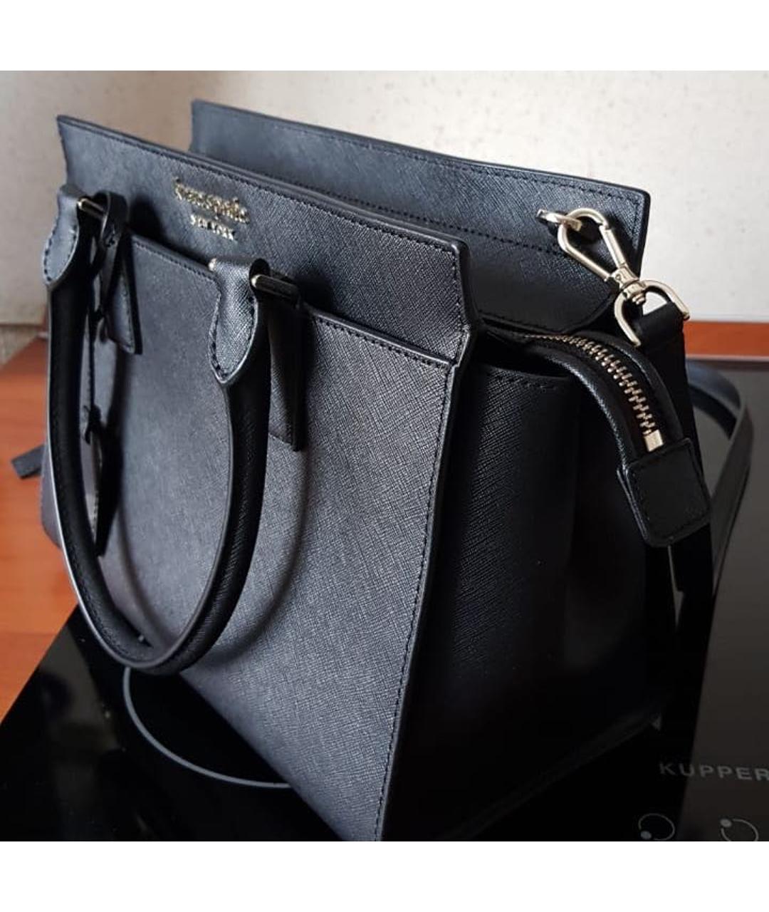 KATE SPADE Черная сумка с короткими ручками из искусственной кожи, фото 2