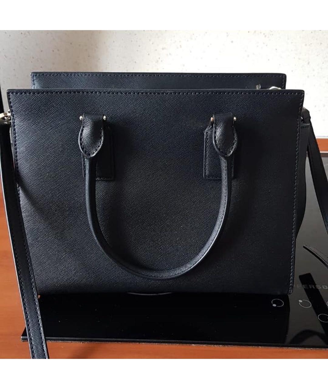 KATE SPADE Черная сумка с короткими ручками из искусственной кожи, фото 3
