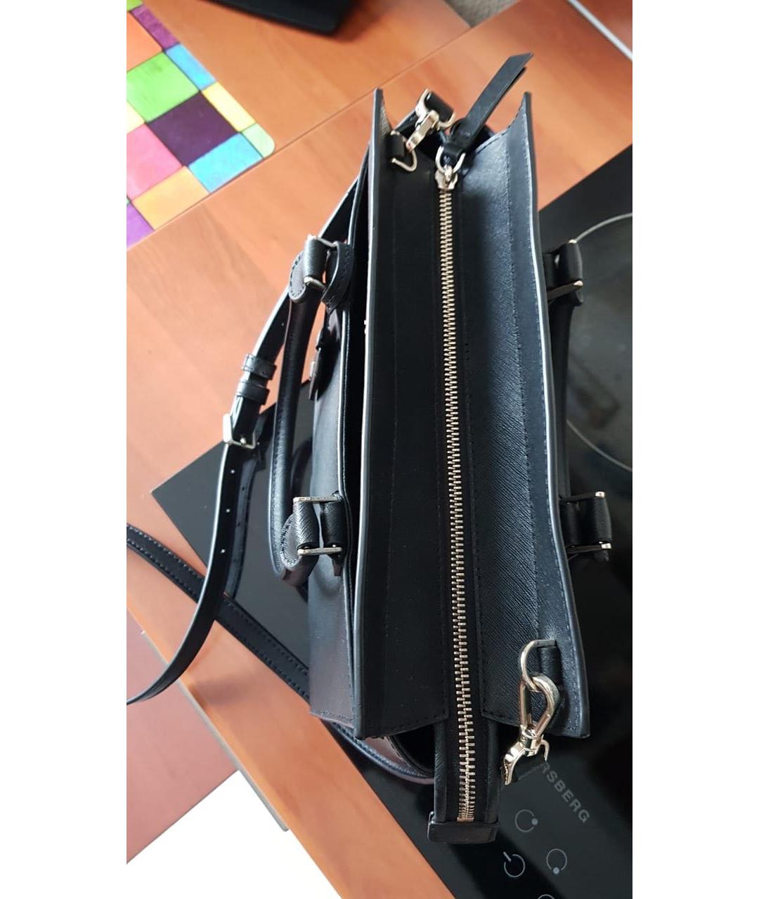 KATE SPADE Черная сумка с короткими ручками из искусственной кожи, фото 5