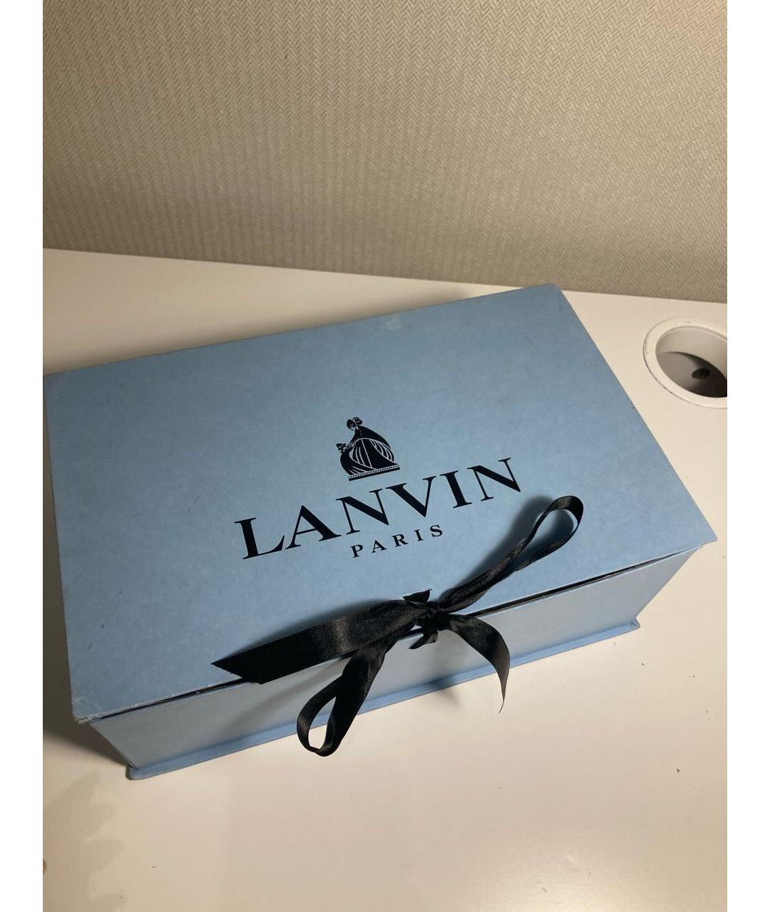 LANVIN Черные кожаные лоферы, фото 7