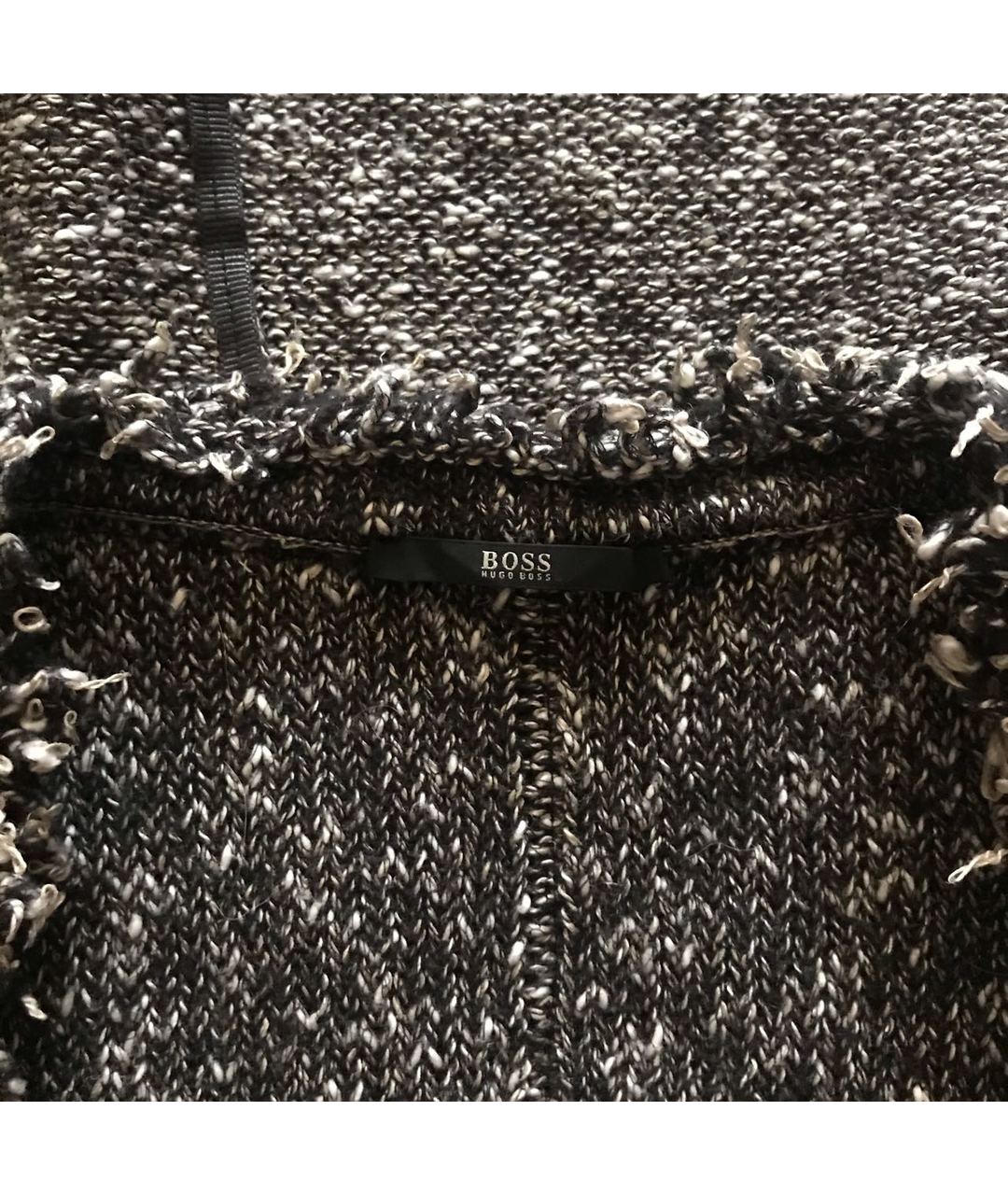 HUGO BOSS Серый шерстяной жакет/пиджак, фото 3