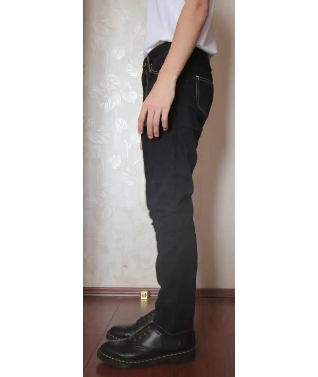 JUNYA WATANABE COMME DES GARÇONS VINTAGE Черные хлопковые брюки чинос, фото 4