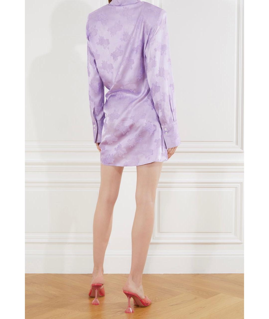 GIUSEPPE DI MORABITO Фиолетовое вискозное повседневное платье, фото 3