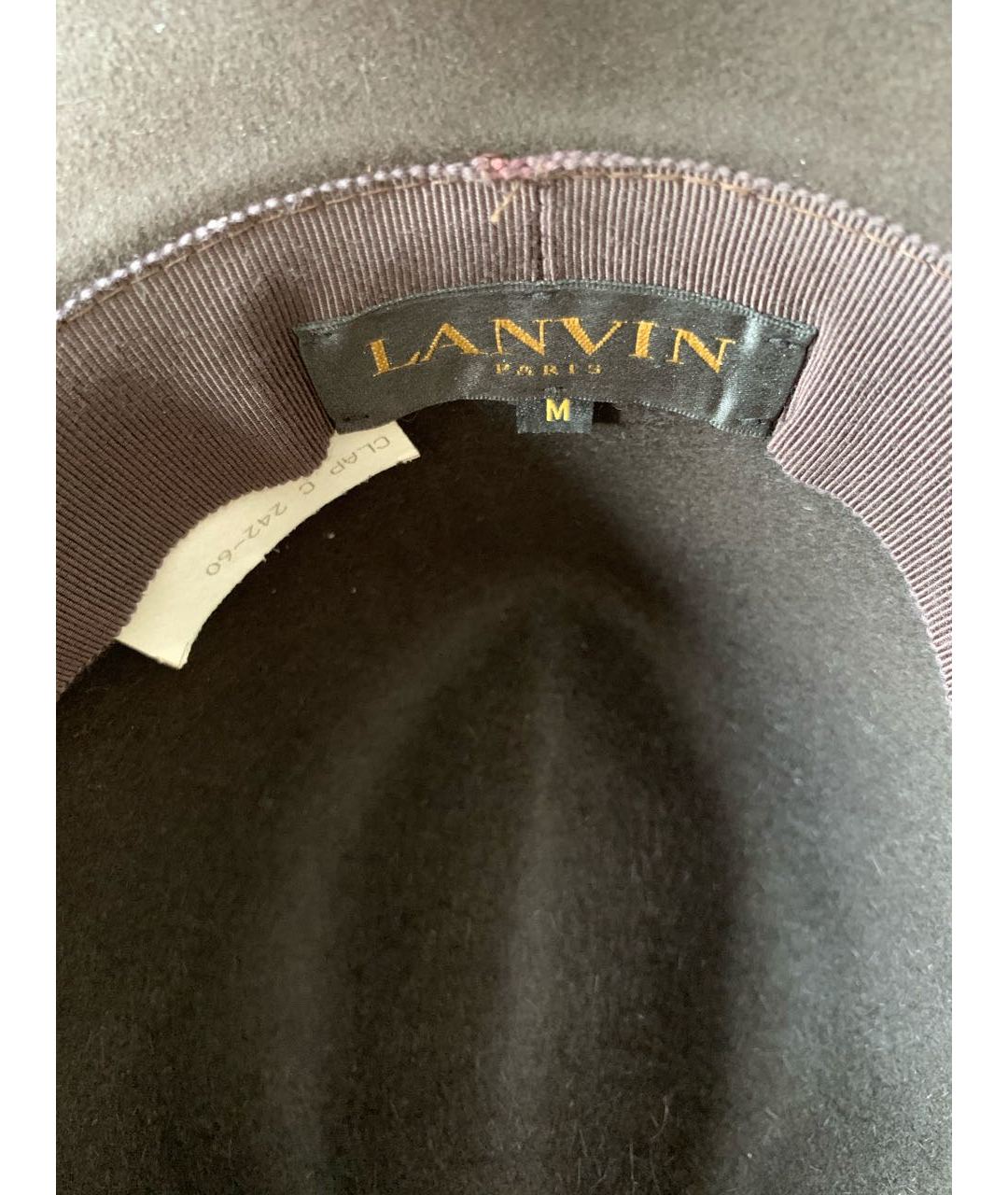 LANVIN Коричневая кашемировая шляпа, фото 5