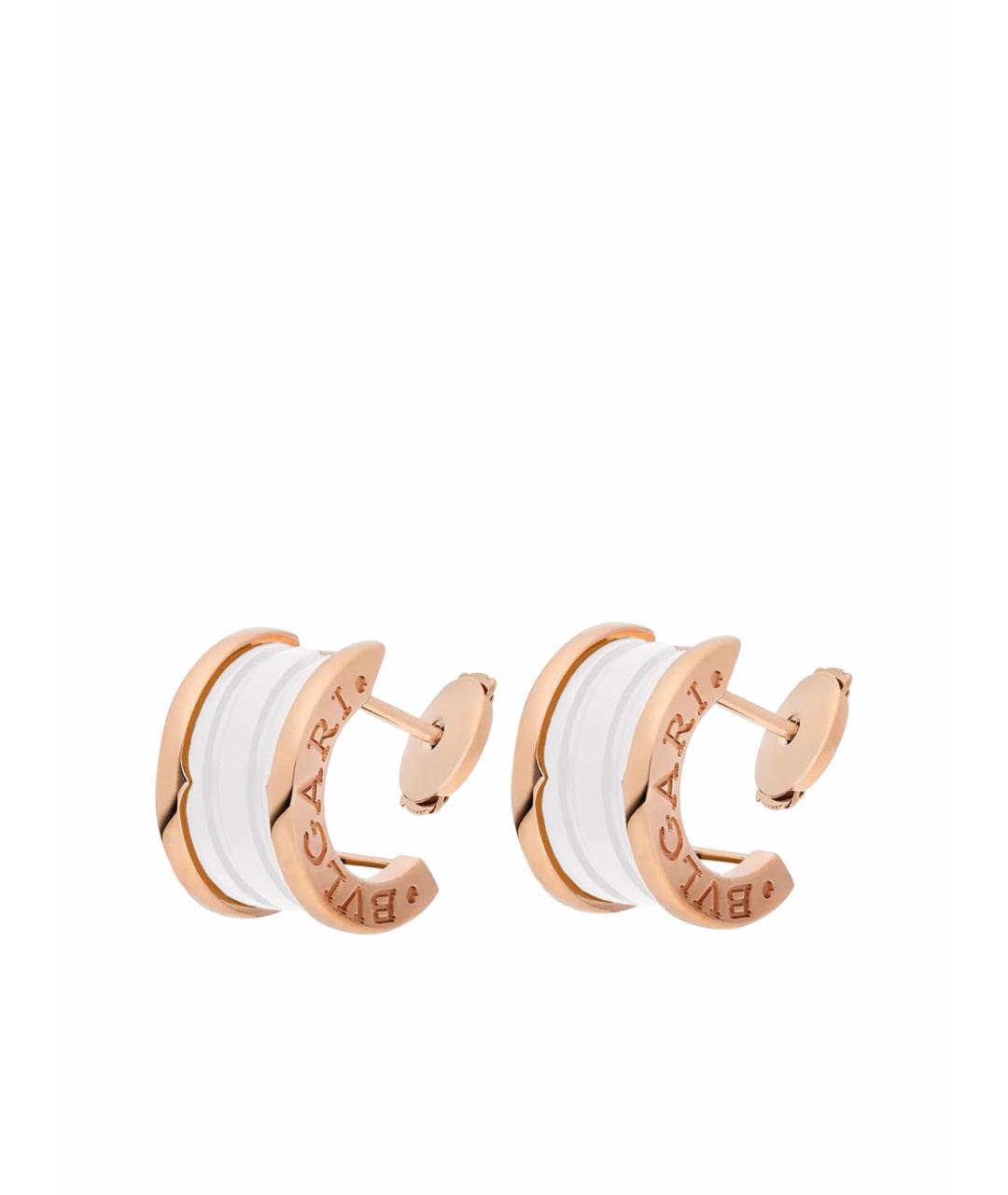 BVLGARI Золотые серьги из розового золота, фото 1