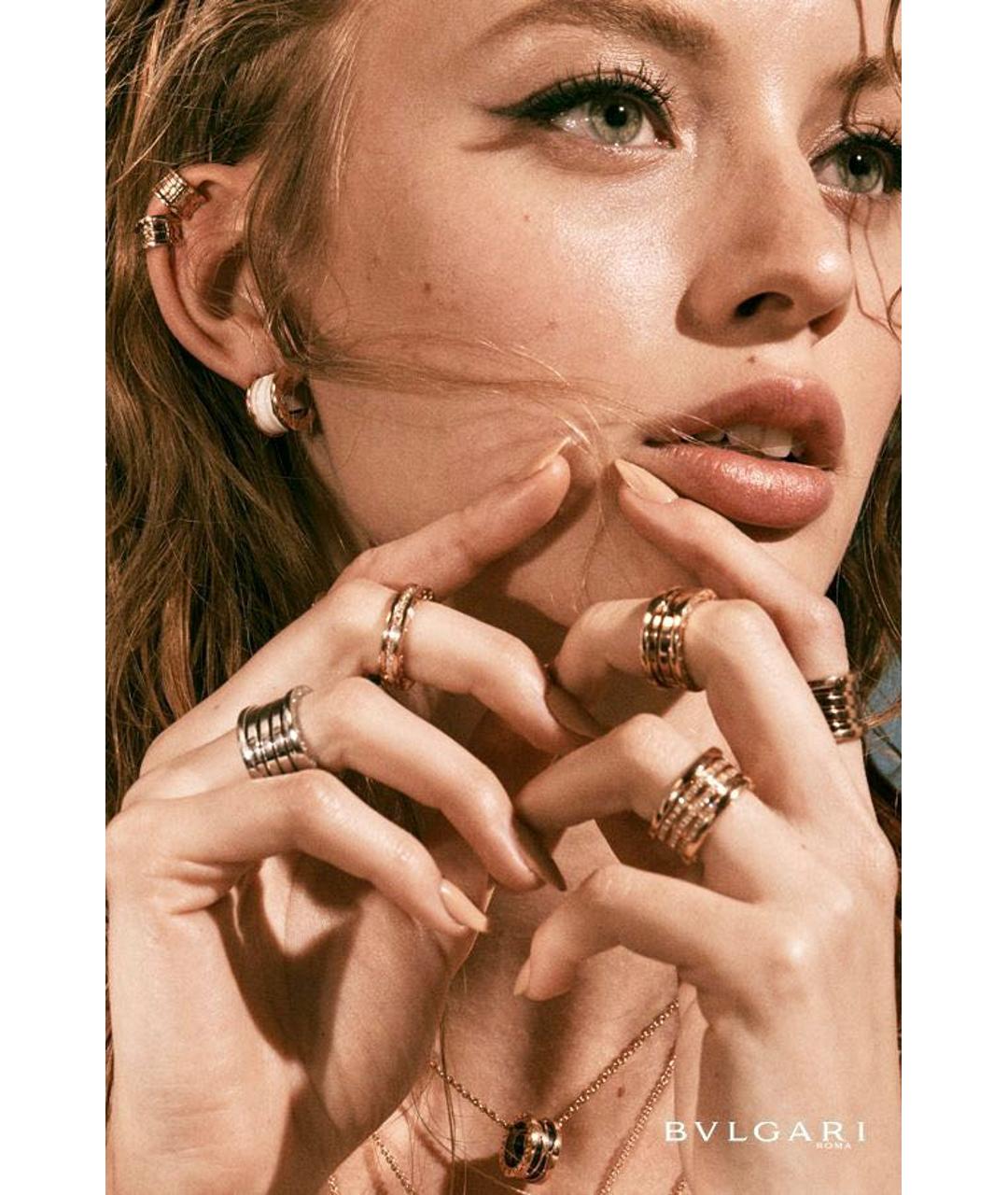BVLGARI Золотые серьги из розового золота, фото 8