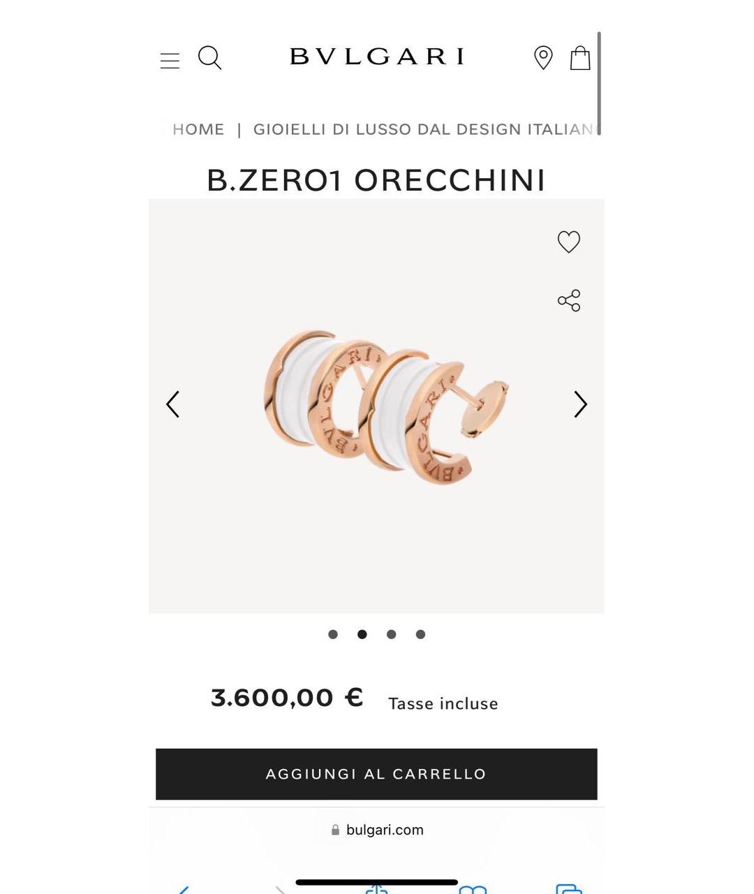 BVLGARI Золотые серьги из розового золота, фото 7