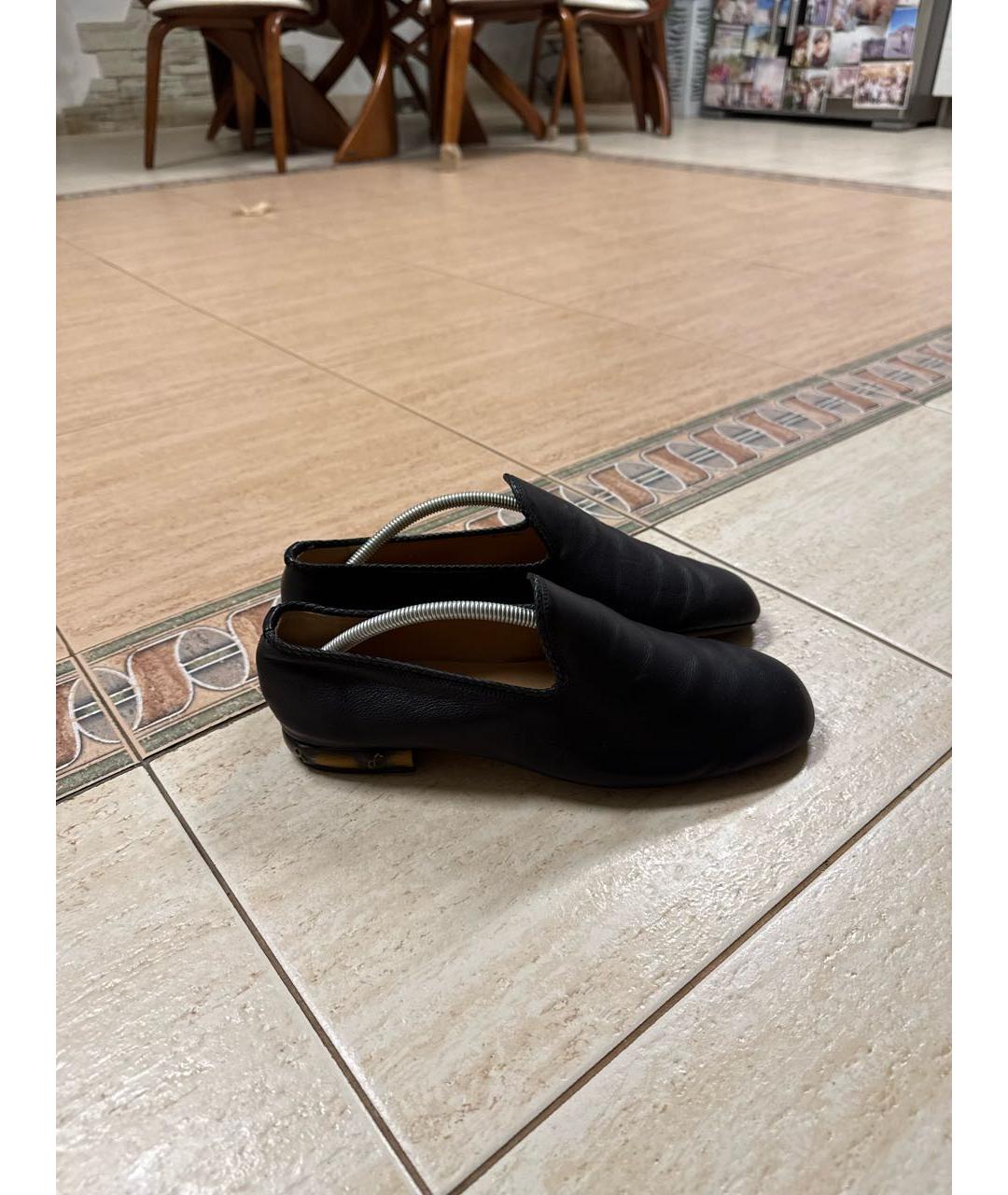 GUCCI Черные кожаные лоферы, фото 4
