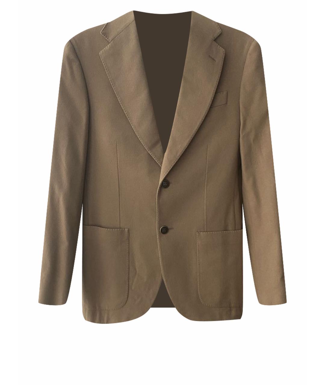 CORNELIANI Горчичный шерстяной пиджак, фото 1