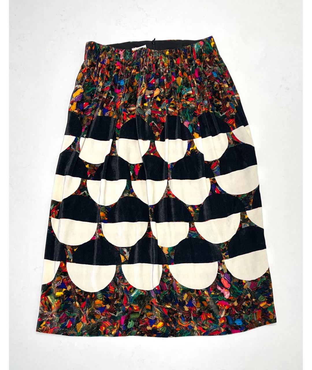 DRIES VAN NOTEN Мульти вискозная юбка миди, фото 4