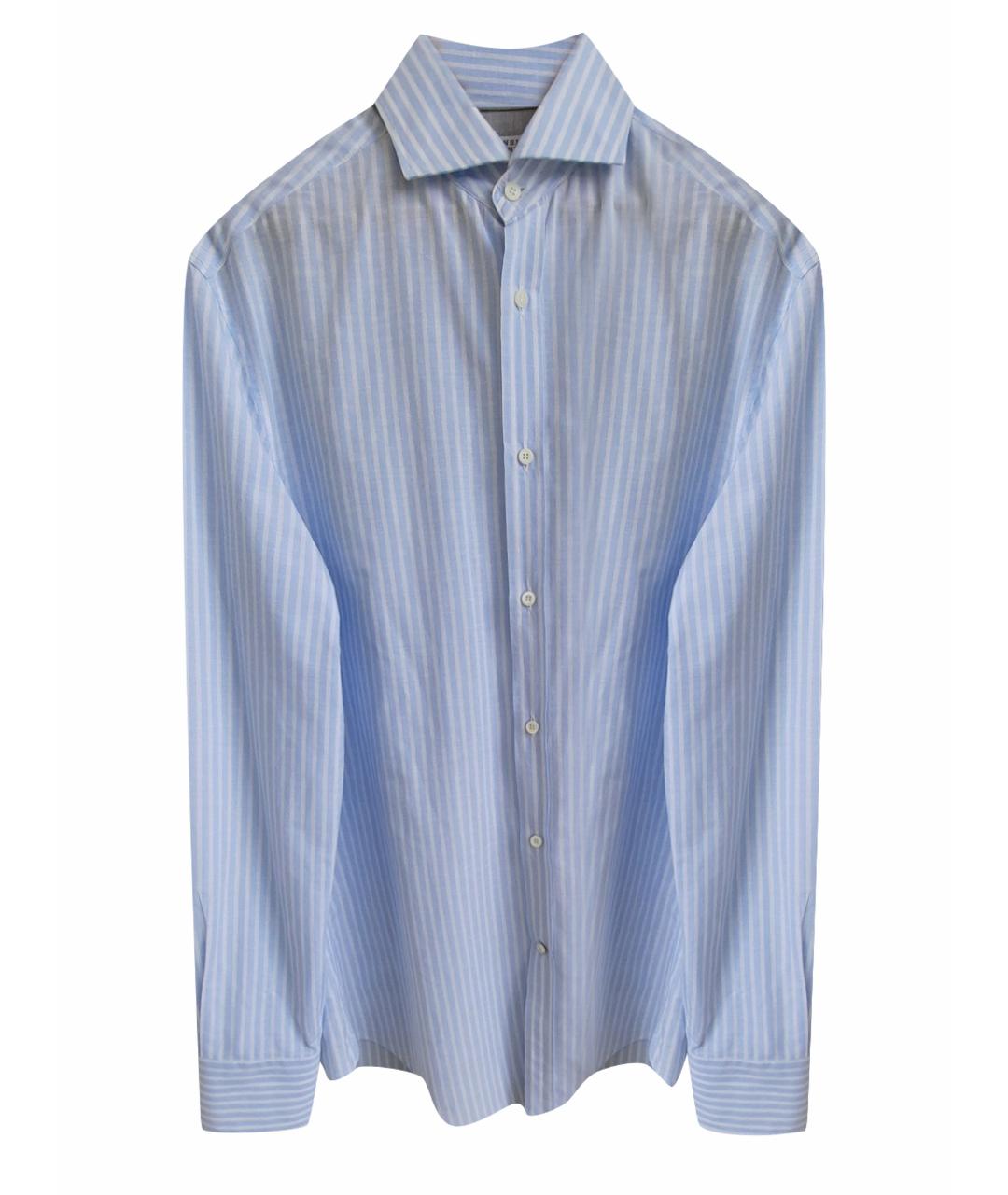 BRUNELLO CUCINELLI Голубая классическая рубашка, фото 1
