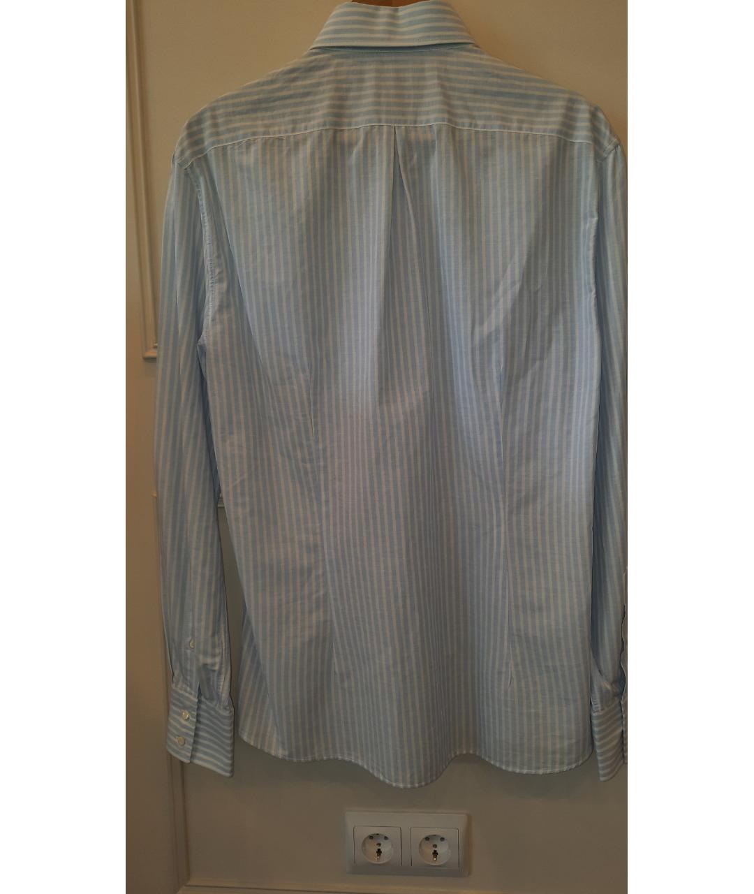 BRUNELLO CUCINELLI Голубая классическая рубашка, фото 2