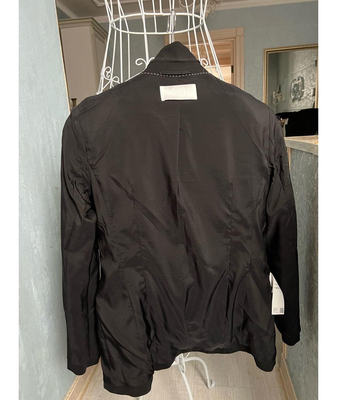 HUGO BOSS Черный шерстяной жакет/пиджак, фото 3