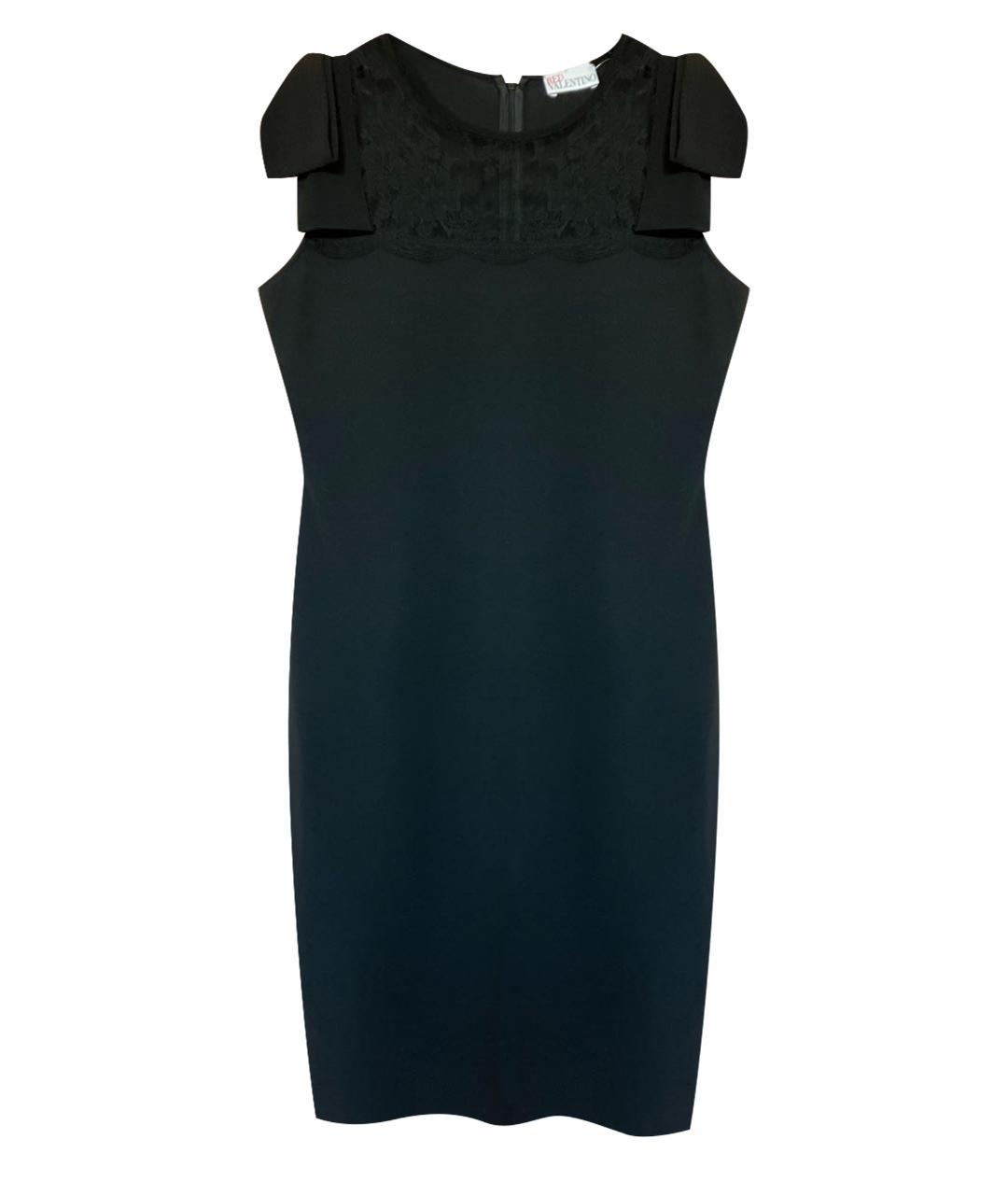 RED VALENTINO Черное вискозное платье, фото 1