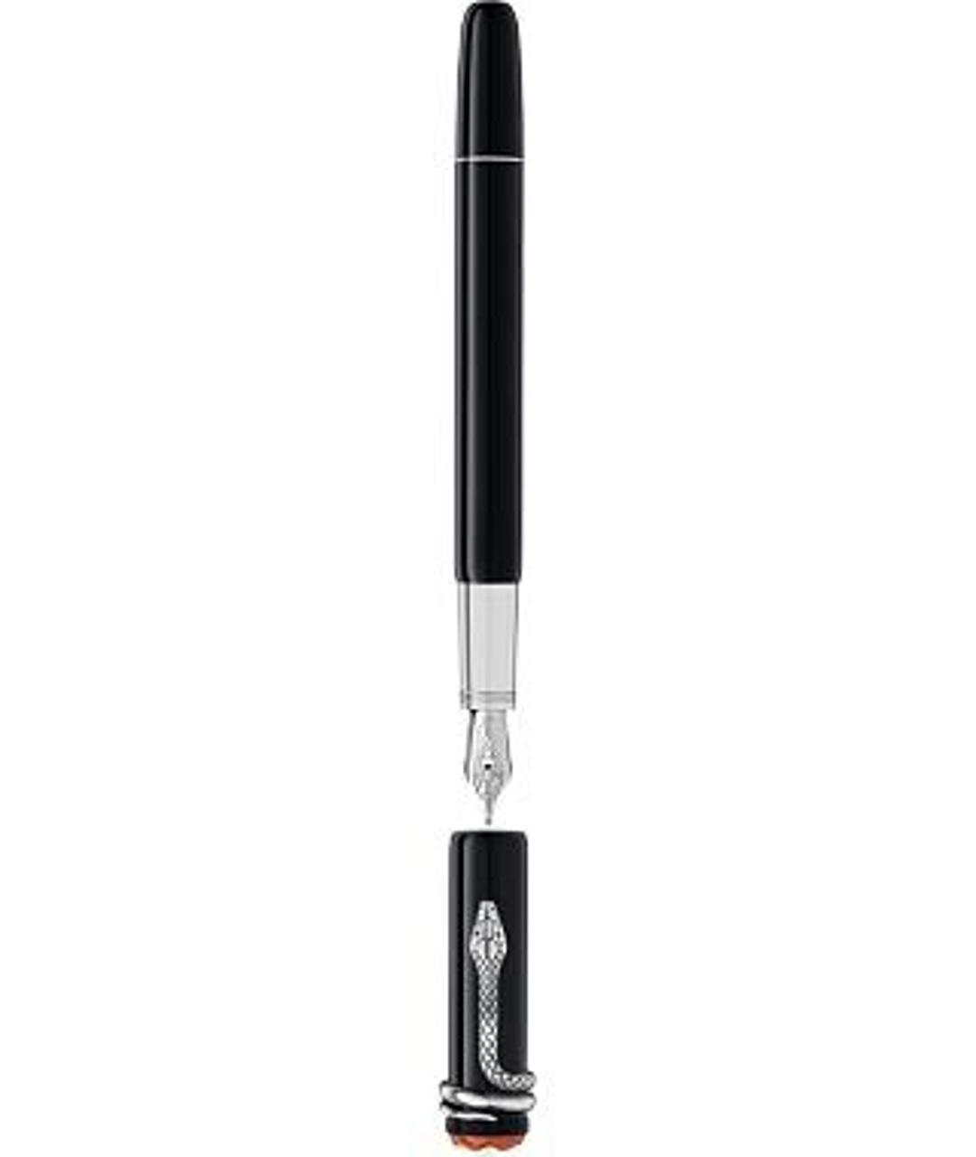 MONTBLANC Черная пластиковая перьевая ручка, фото 5
