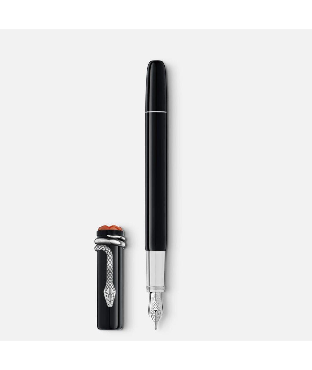 MONTBLANC Черная пластиковая перьевая ручка, фото 3