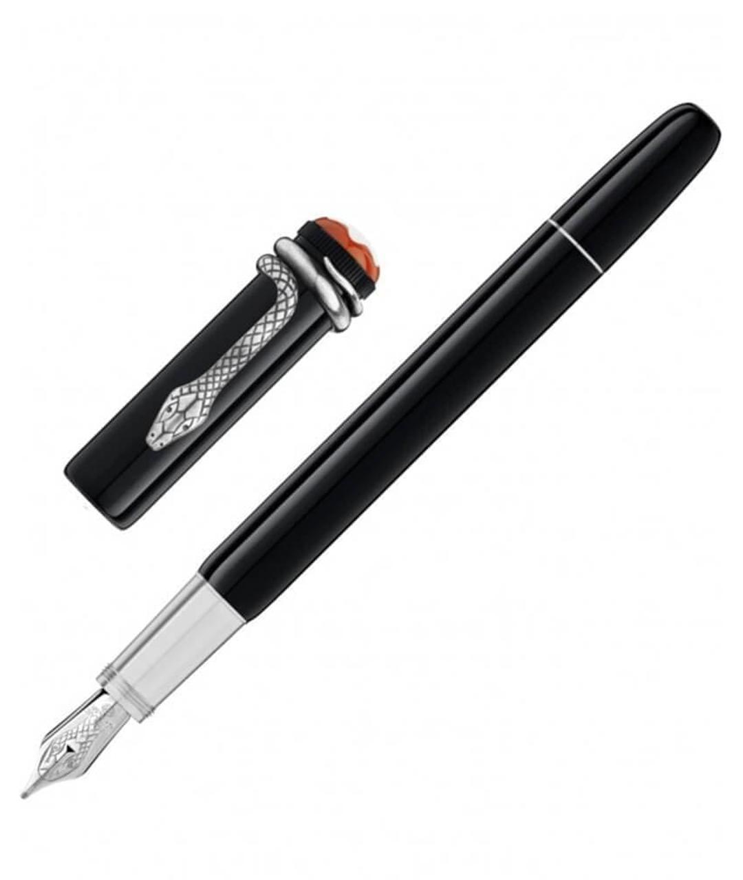 MONTBLANC Черная пластиковая перьевая ручка, фото 7