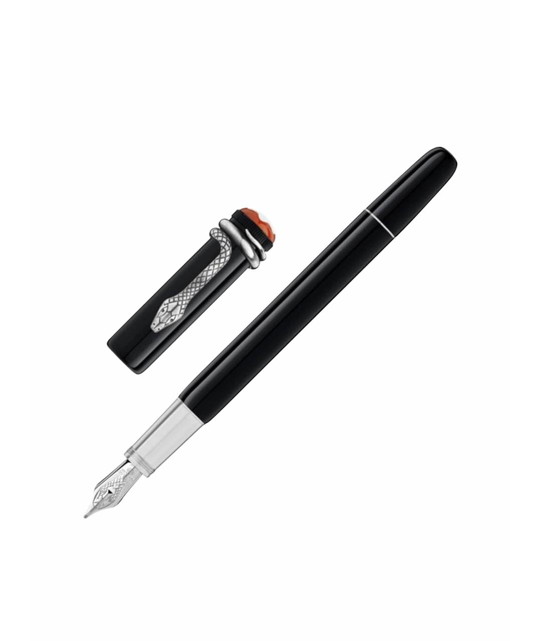 MONTBLANC Черная пластиковая перьевая ручка, фото 1