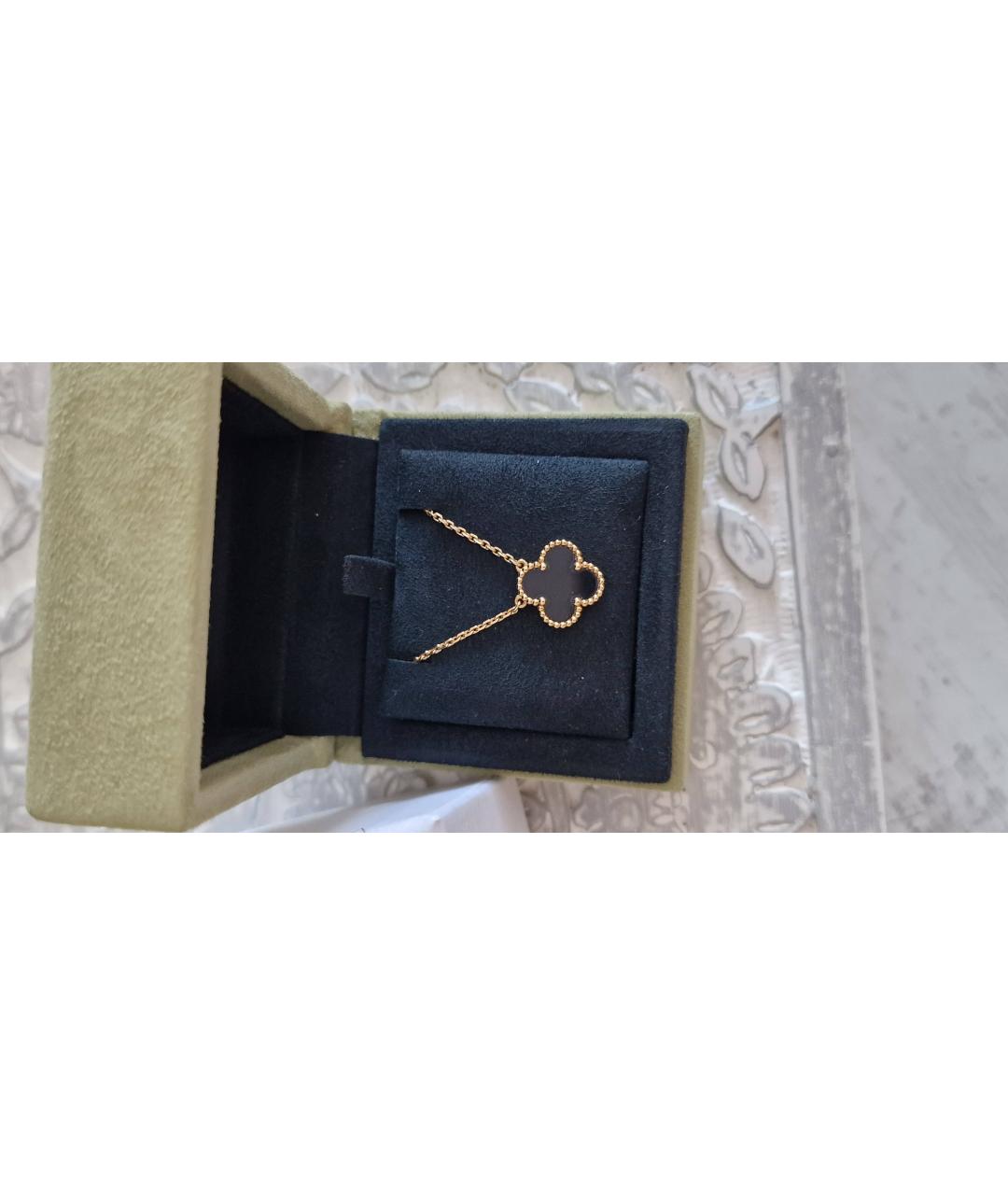VAN CLEEF & ARPELS Черный кулон из желтого золота, фото 8