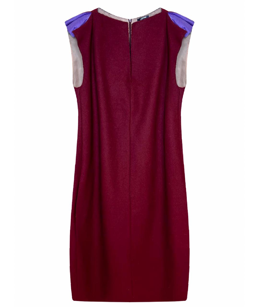 JIL SANDER NAVY Бордовое коктейльное платье, фото 1