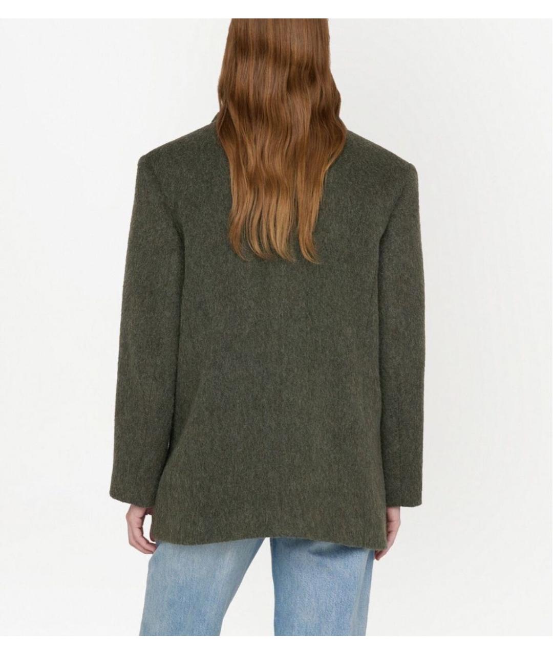 ANINE BING Зеленый шерстяной жакет/пиджак, фото 8