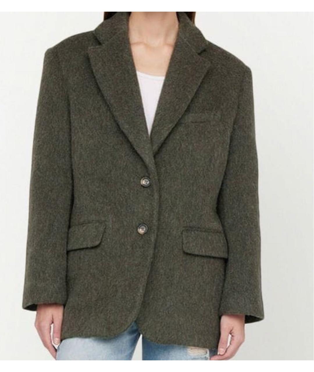 ANINE BING Зеленый шерстяной жакет/пиджак, фото 9