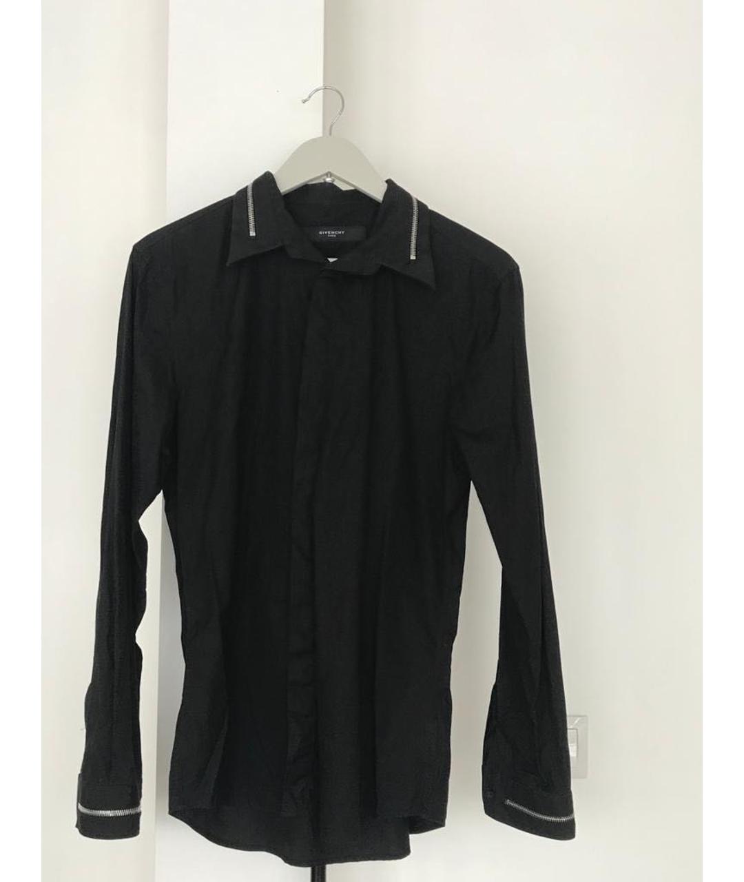 GIVENCHY Черная хлопковая кэжуал рубашка, фото 6