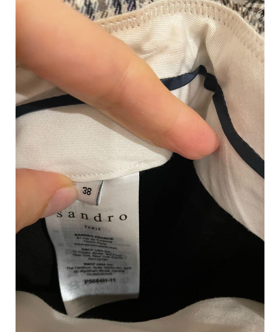 SANDRO Мульти полиэстеровые бриджи, фото 6