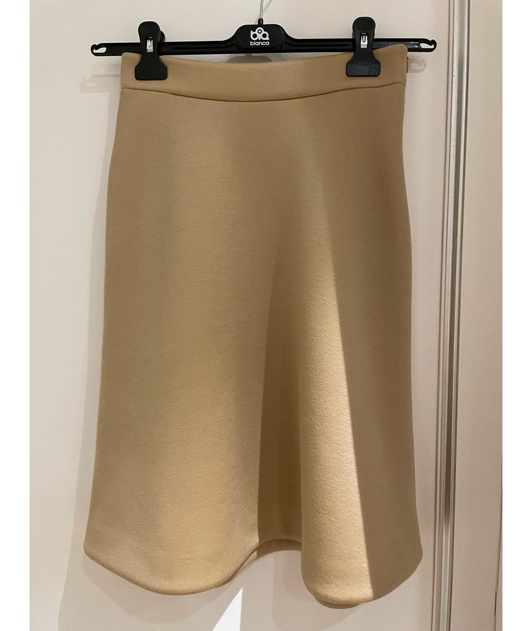 DOROTHEE SCHUMACHER Бежевая полиэстеровая юбка миди, фото 5