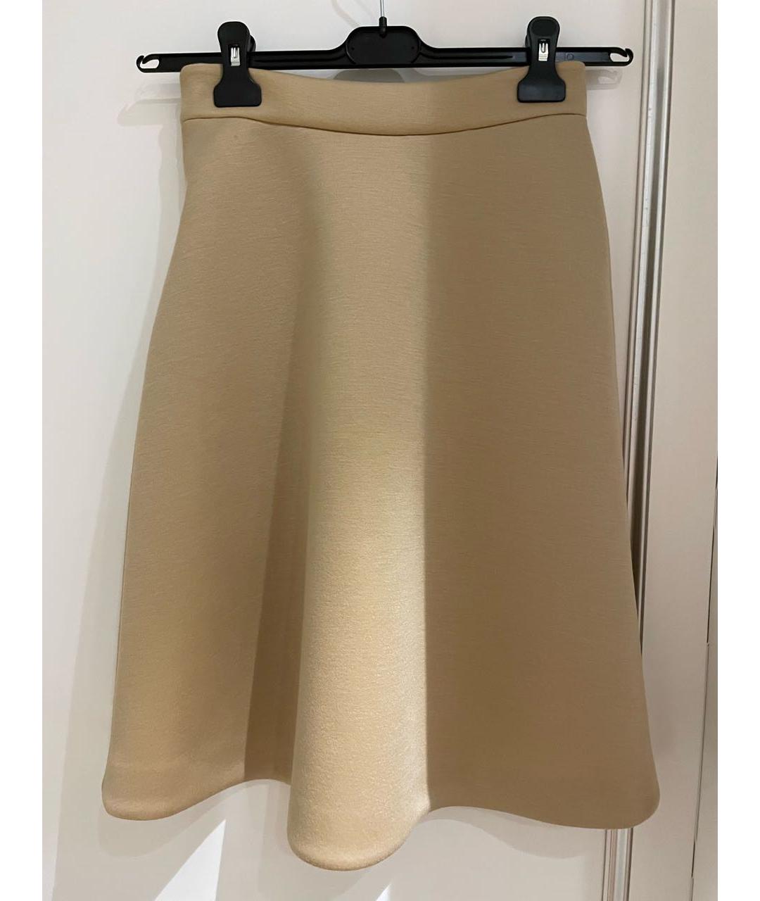 DOROTHEE SCHUMACHER Бежевая полиэстеровая юбка миди, фото 2