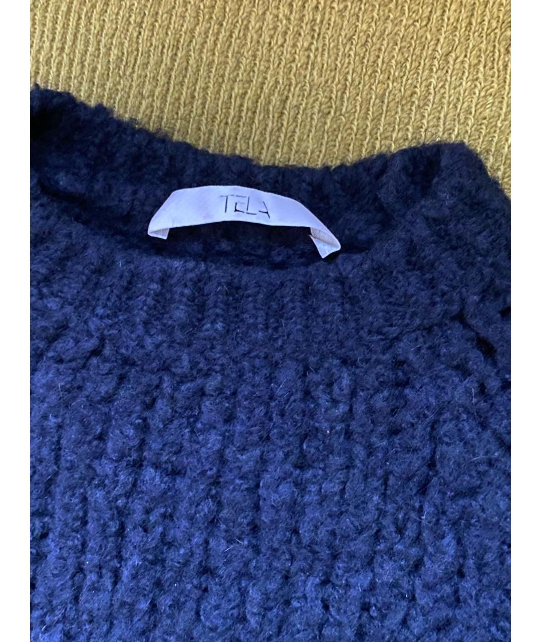 TELA Темно-синий джемпер / свитер, фото 5