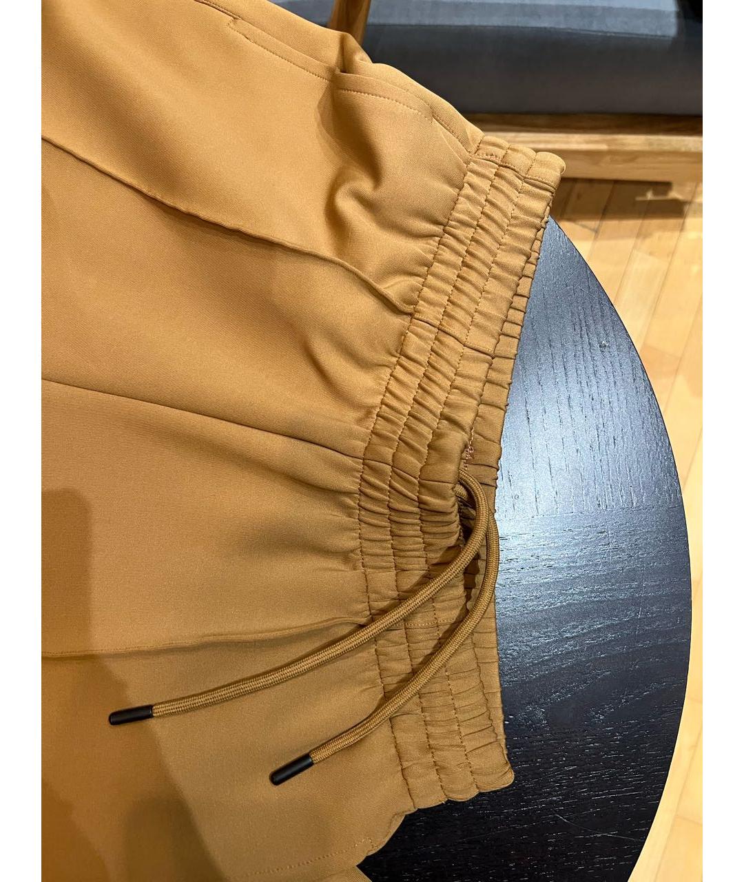 ANINE BING Коричневые полиэстеровые прямые брюки, фото 3