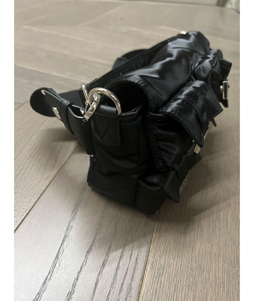 FENDI Черная синтетическая сумка через плечо, фото 2