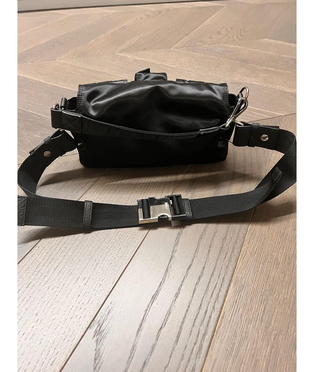 FENDI Черная синтетическая сумка через плечо, фото 3