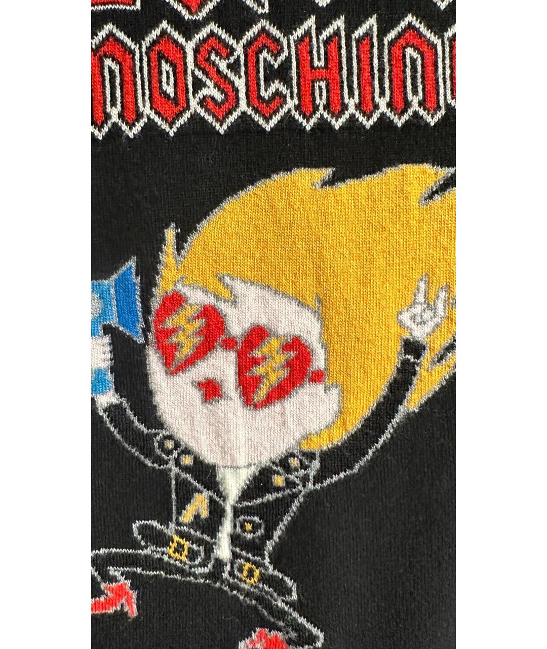 LOVE MOSCHINO Черный шерстяной джемпер / свитер, фото 4