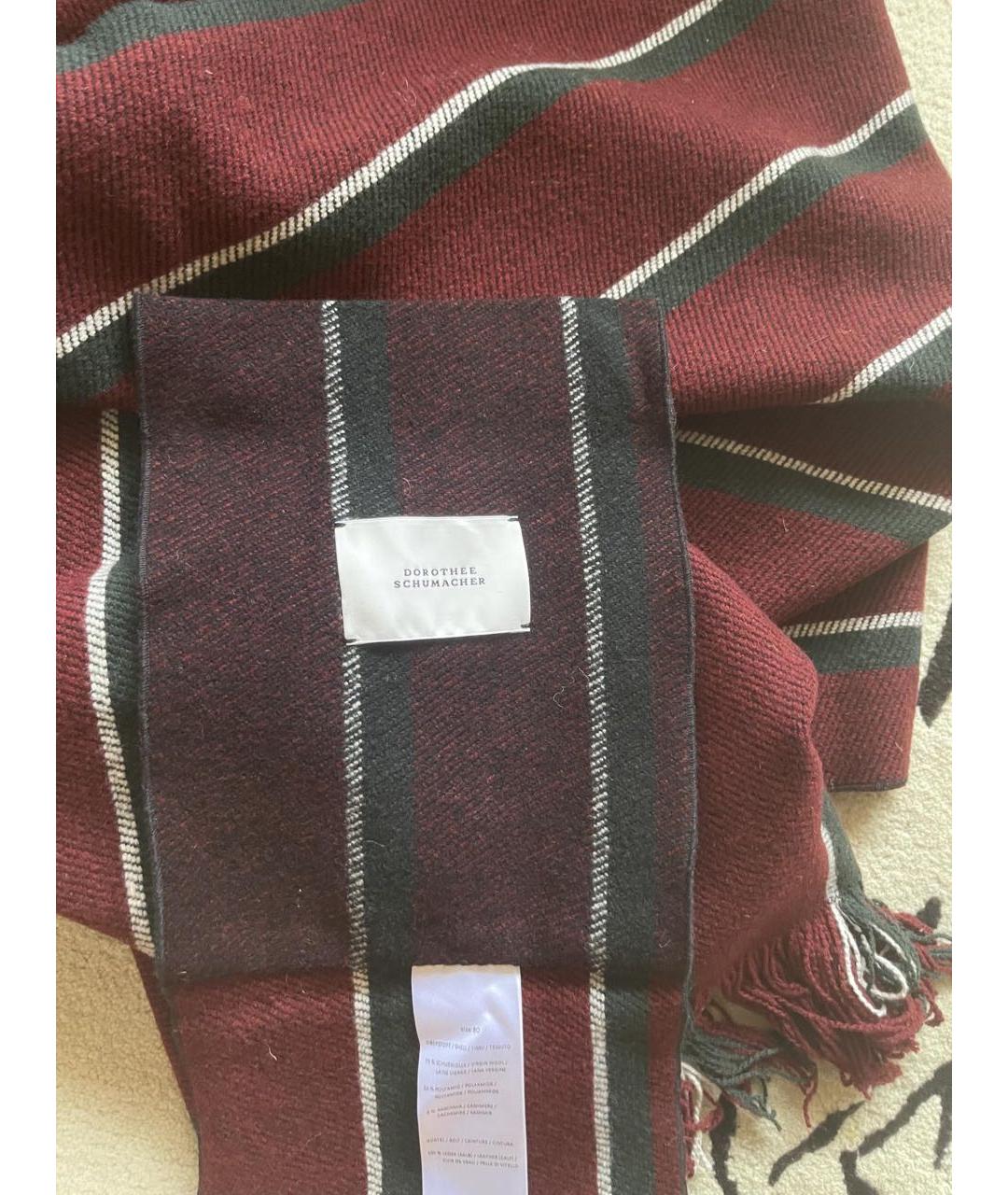 DOROTHEE SCHUMACHER Коричневый шерстяной шарф, фото 3