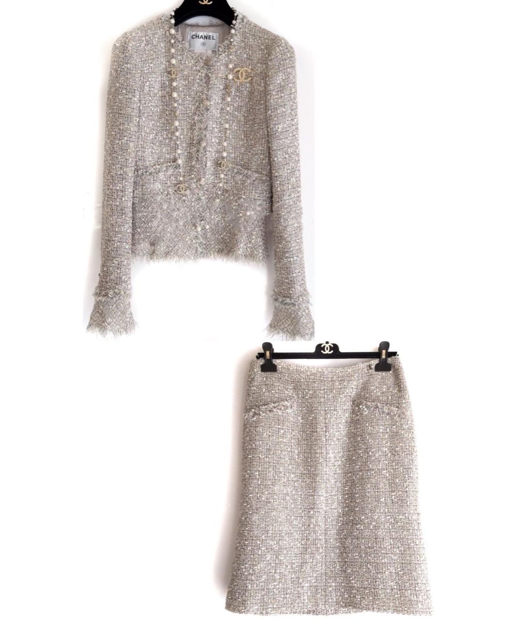 CHANEL Мульти твидовый костюм с юбками, фото 4
