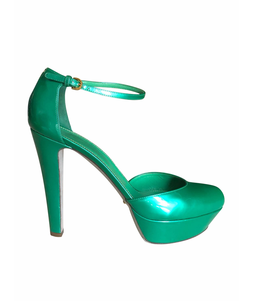 SERGIO ROSSI Зеленые туфли из лакированной кожи, фото 1
