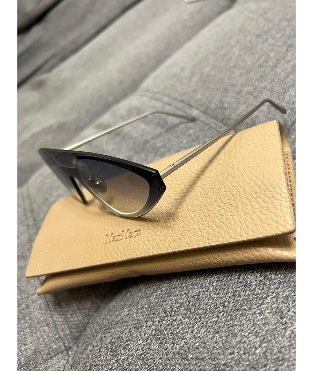 SPORTMAX Голубые металлические солнцезащитные очки, фото 5