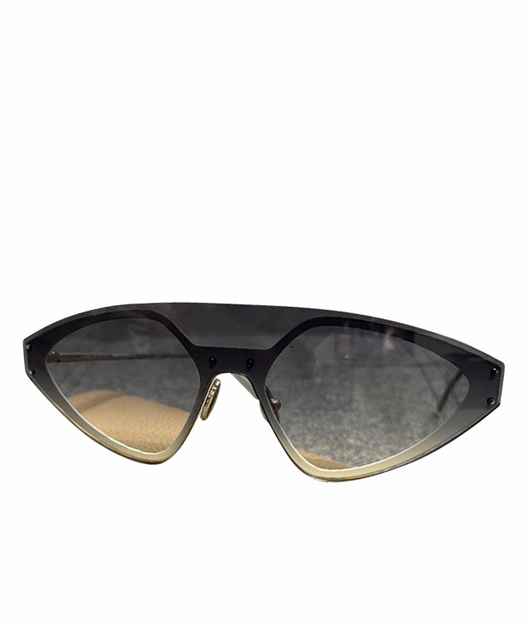 SPORTMAX Голубые металлические солнцезащитные очки, фото 1