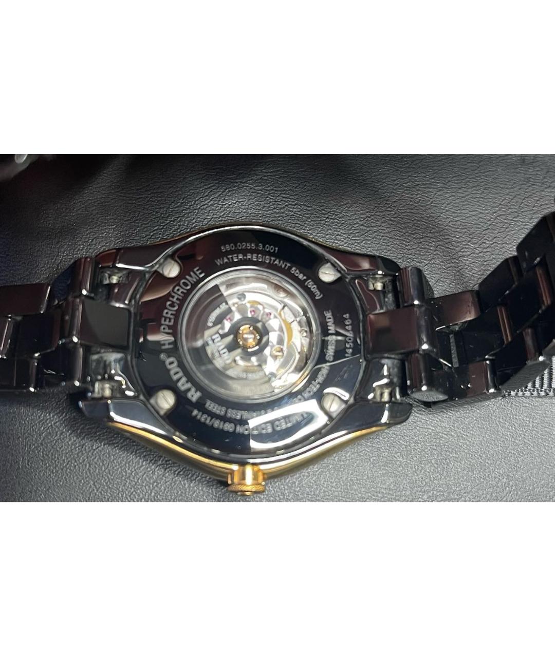 RADO Черные керамические часы, фото 7