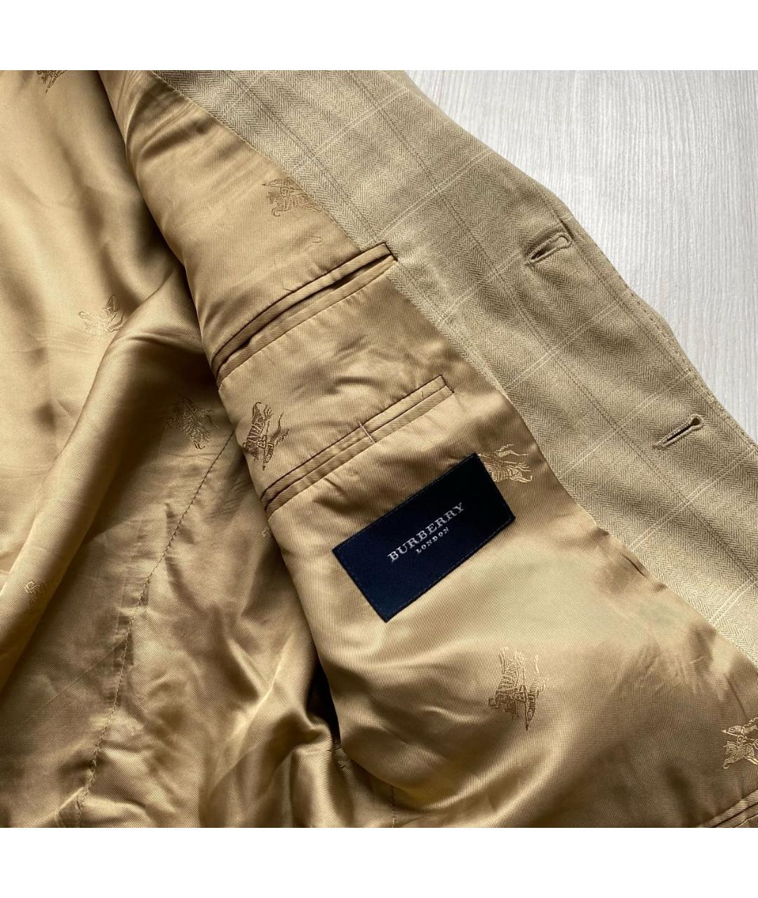 BURBERRY Бежевый пиджак, фото 4