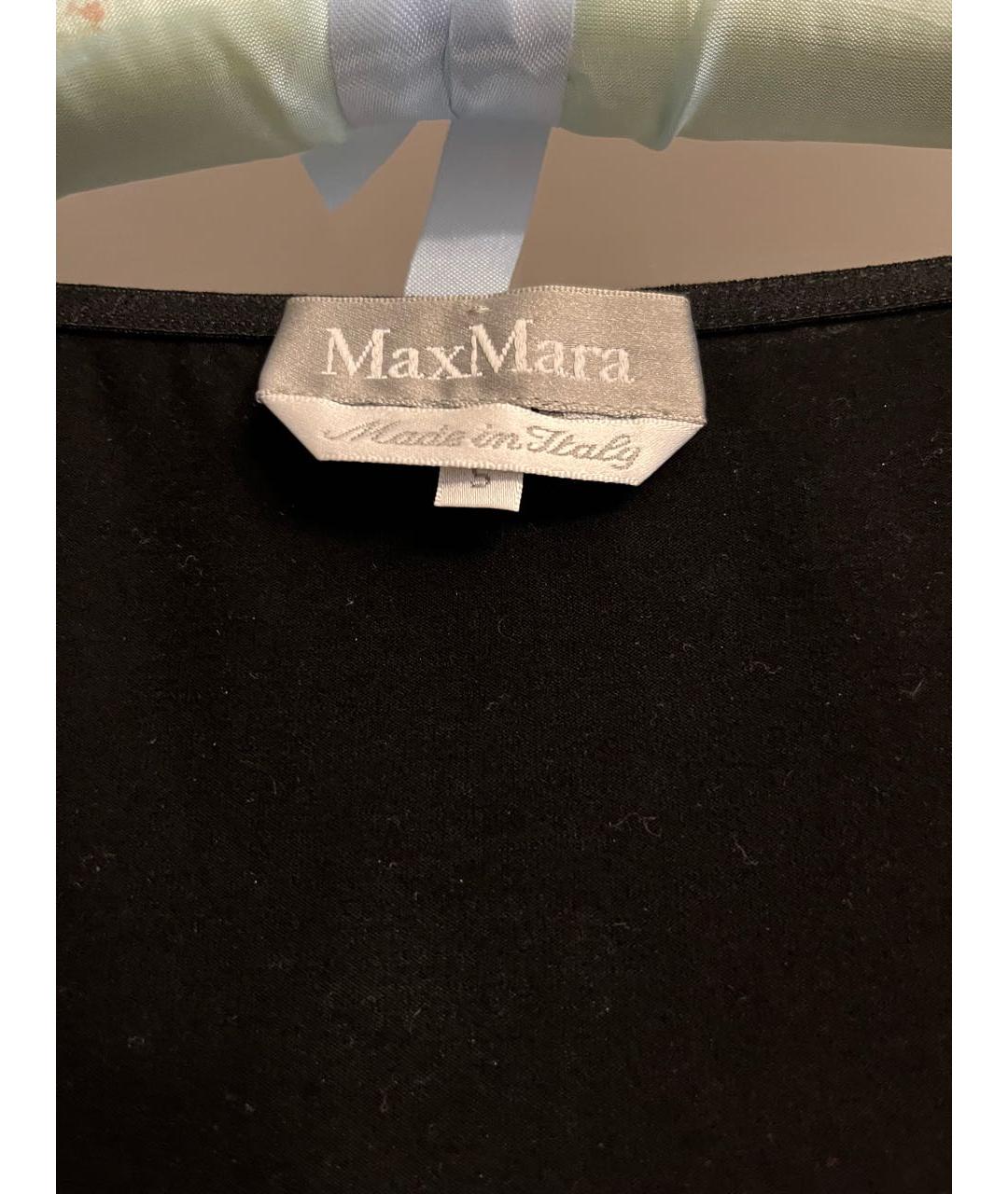 MAX MARA Черная вискозная блузы, фото 3