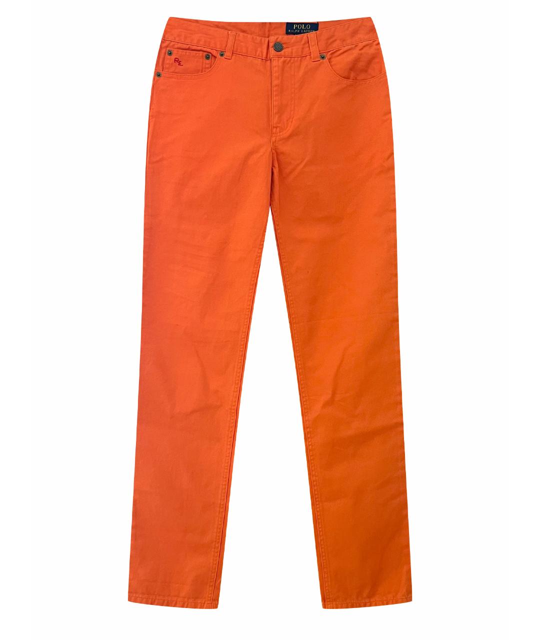 POLO RALPH LAUREN Оранжевое хлопковые брюки и шорты, фото 1