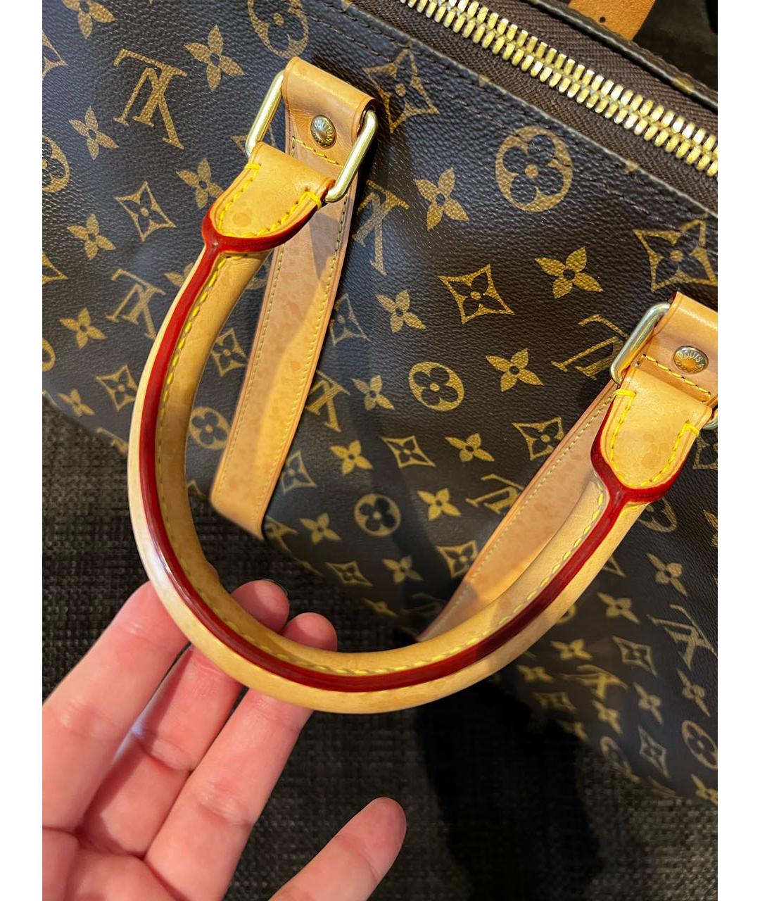 LOUIS VUITTON Коричневая дорожная/спортивная сумка, фото 8