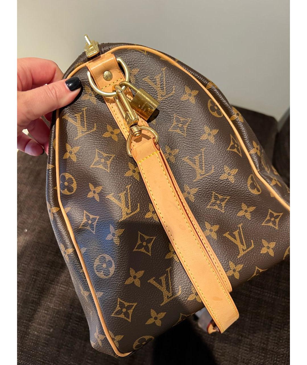 LOUIS VUITTON Коричневая дорожная/спортивная сумка, фото 3