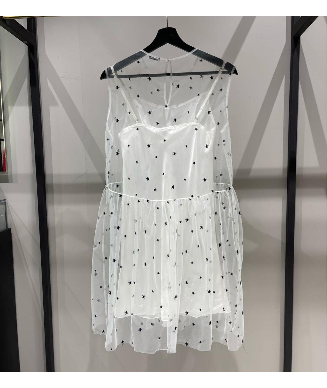 P.A.R.O.S.H. Белое полиамидовое коктейльное платье, фото 2